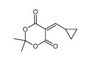 5-(cyclopropylmethylene)-2,2-dimethyl-1,3-dioxane-4,6-dione结构式