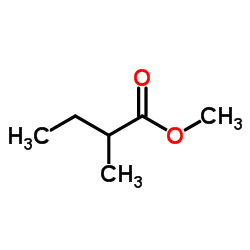 Methyl 2-methylbutyrate structure