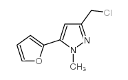 3-(氯甲基)-5-(2-呋喃基)-1-甲基-1H-吡唑结构式