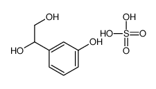 1-(3-hydroxyphenyl)ethane-1,2-diol,sulfuric acid结构式