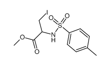 methyl 3-iodo-2-((4-methylphenyl)sulfonamido)propanoate Structure