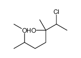 2-chloro-6-methoxy-3-methylheptan-3-ol Structure