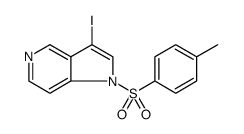 3-碘-1-(4-甲基苯磺酰基)-1H-吡咯并[3,2-c]吡啶结构式