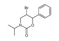 5-bromo-6-phenyl-3-propan-2-yl-1,3-oxazinan-2-one结构式