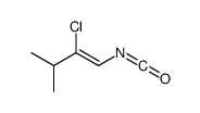 2-chloro-1-isocyanato-3-methylbut-1-ene结构式