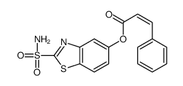 (2-sulfamoyl-1,3-benzothiazol-5-yl) 3-phenylprop-2-enoate Structure