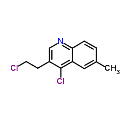 4-Chloro-3-(2-chloroethyl)-6-methylquinoline结构式