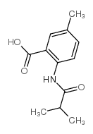 2-(isobutyrylamino)-5-methylbenzoic acid结构式