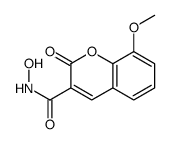 N-hydroxy-8-methoxy-2-oxochromene-3-carboxamide结构式