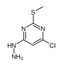 4-氯-6-肼基-2-(甲硫基)嘧啶结构式