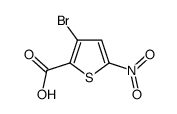 3-bromo-5-nitrothiophene-2-carboxylic acid Structure