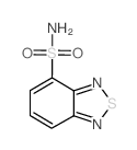 2,1,3-苯并噻二唑-4-磺酰胺结构式