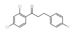 2',4'-DICHLORO-3-(4-FLUOROPHENYL)PROPIOPHENONE结构式
