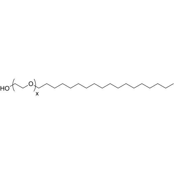 S100聚氧乙烯硬脂酸酯结构式