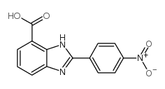 2-(4-硝基苯基)-3H-苯并咪唑-4-羧酸结构式