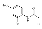 N-(2-溴-4-甲基苯基)-2-氯乙酰胺结构式