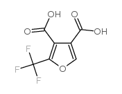 2-(三氟甲基)呋喃-3,4-二羧酸结构式