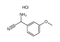 DL-3-methoxyphenylglycine nitrile hydrochloride Structure