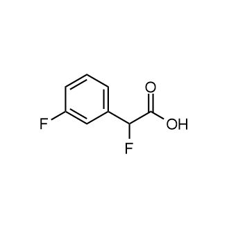2-氟-2-(3-氟苯基)乙酸结构式