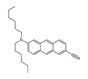 6-(dihexylamino)anthracene-2-carbonitrile Structure