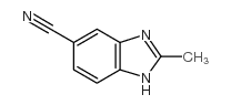 5-氰基-2-甲基-苯并咪唑结构式