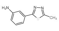 3-(5-甲基-1,3,4-噻二唑-2-基)苯胺结构式