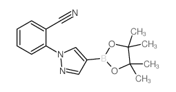 2-氰基苄基吡唑-4-硼酸频哪醇酯结构式