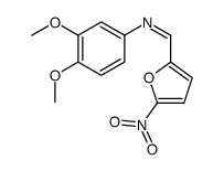 N-(3,4-dimethoxyphenyl)-1-(5-nitrofuran-2-yl)methanimine Structure