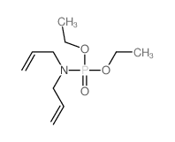 N-diethoxyphosphoryl-N-prop-2-enyl-prop-2-en-1-amine结构式