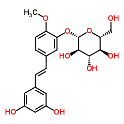 丹叶大黄素-3'-O-葡萄糖苷结构式