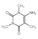 2,4(1H,3H)-Pyrimidinedione,6-amino-1,3,5-trimethyl- Structure