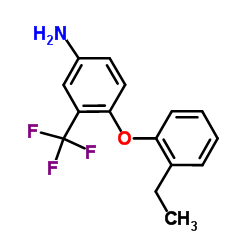4-(2-Ethylphenoxy)-3-(trifluoromethyl)aniline结构式