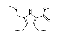 2-Methoxymethyl-3,4-diethyl-5-carboxylpyrrole结构式