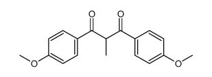 1,3-Propanedione, 1,3-bis(4-methoxyphenyl)-2-methyl结构式
