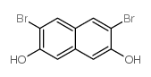 3,6-二溴-2,7-二羟基萘结构式