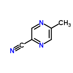 2-甲基-5-氰基吡嗪结构式