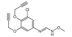 N'-[3-chloro-4,5-bis(prop-2-ynoxy)phenyl]-N-methoxymethanimidamide Structure