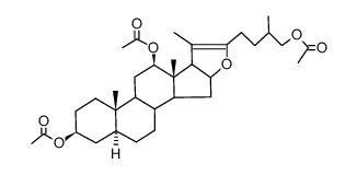 Φ-Rockogenin-triacetat结构式