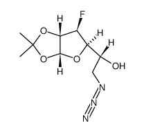 6-azido-3,6-dideoxy-3-fluoro-1,2-O-isopropylidene-α-D-glucofuranose结构式