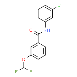 Benzamide, N-(3-chlorophenyl)-3-(difluoromethoxy)- Structure