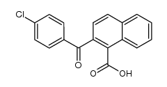 2-(4-chlorobenzoyl)-1-naphtoic acid结构式