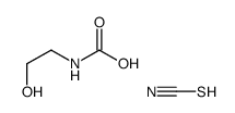 2-hydroxyethylcarbamic acid,thiocyanic acid Structure