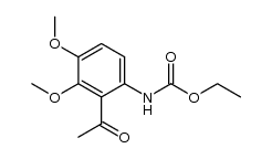 6-Carboethoxyamino-2,3-dimethoxyacetophenone结构式