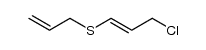 2-propenyl 3-chloro-1-propenyl sulfide Structure