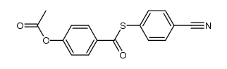 S-(4-cyanophenyl) 4-(acetoxy)thiobenzoate结构式