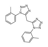 1-(2-methylphenyl)-5-[[1-(2-methylphenyl)tetrazol-5-yl]methyl]tetrazole结构式