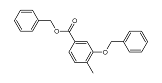 3-benzyloxy-4-methyl-benzoic acid benzyl ester结构式