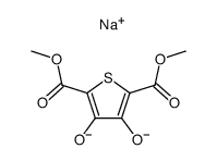 3,4-Dihydroxy-2,5-thiophenedicarboxylic acid 2,5-dimethyl ester, sodium salt structure