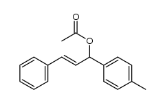 3-acetoxy-3-(4-methylphenyl)-1-phenylpropene Structure