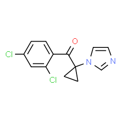 Methanone,(2,4-dichlorophenyl)[1-(1H-imidazol-1-yl)cyclopropyl]-结构式